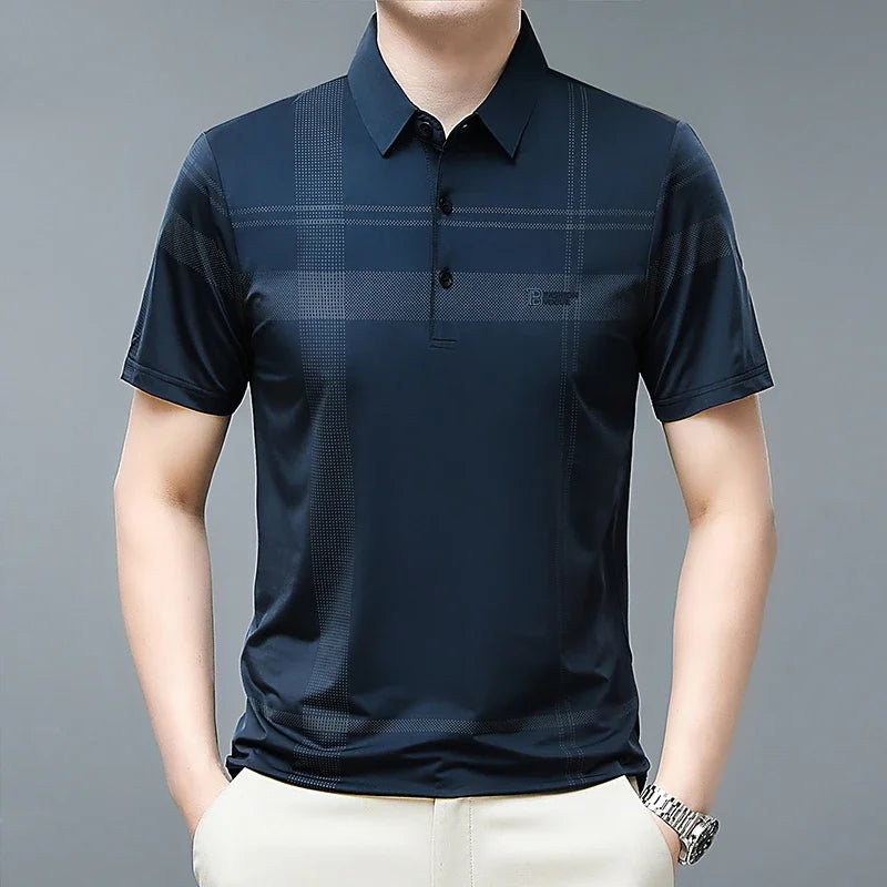 Camisa Masculina Polo com Listas Iuman